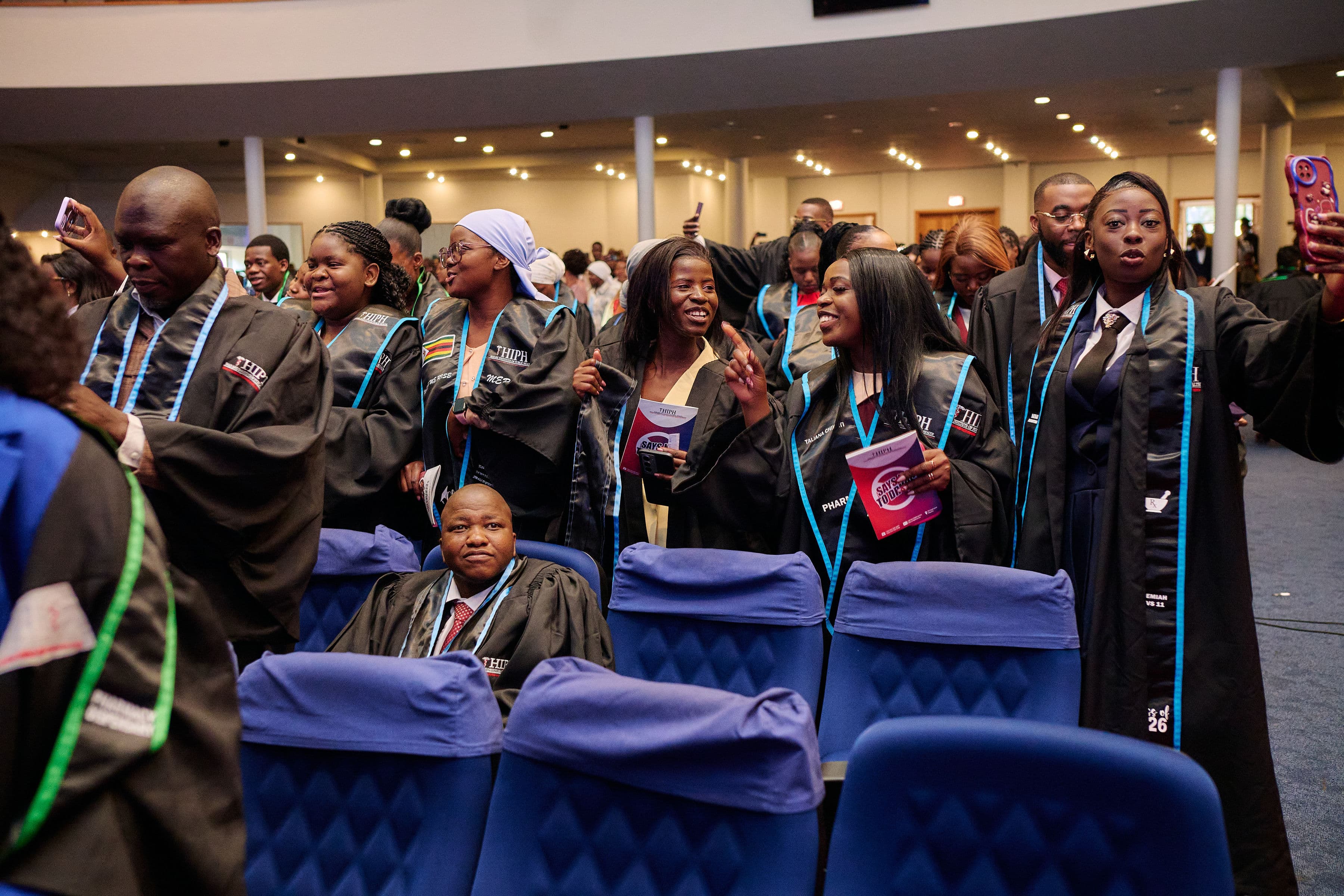 Graduates celebrating together